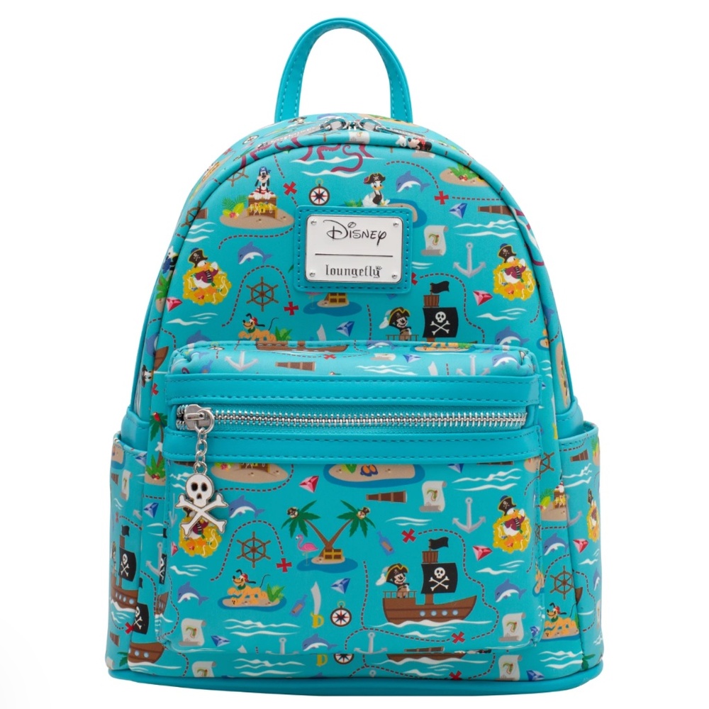 NWT Loungefly PIRATE MICKEY AND FRIENDS AOP MINI BACKPACK
